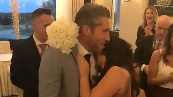 bridesmaid gets proposed to after getting the bridal bouquet
